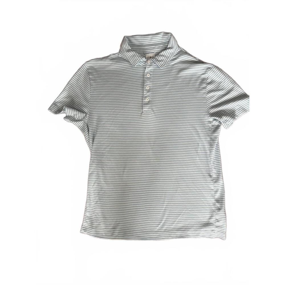J.Crew Men's Striped Polo Shirt - Medium